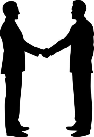 silhouette, team building, shaking hands-3265909.jpg